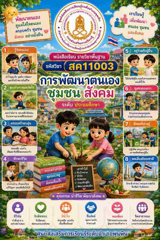 การพัฒนาตนเอง ชุมชน สังคม